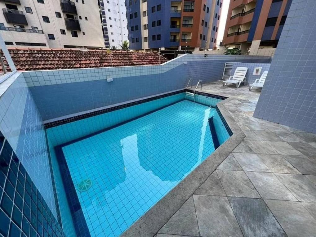 Apto Vista Mar, 8 Pessoas, Varanda Gourmet, Pe Na Areia! Praia Grande  Exterior photo